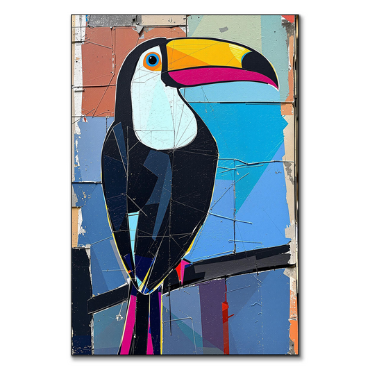 Toucan Cubist Street Art