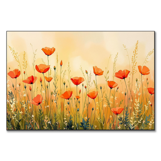 Field of Poppy Flowers