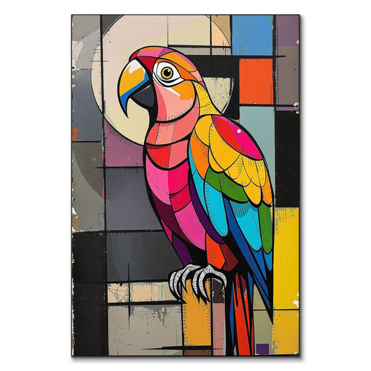 Parrot Cubist Street Art