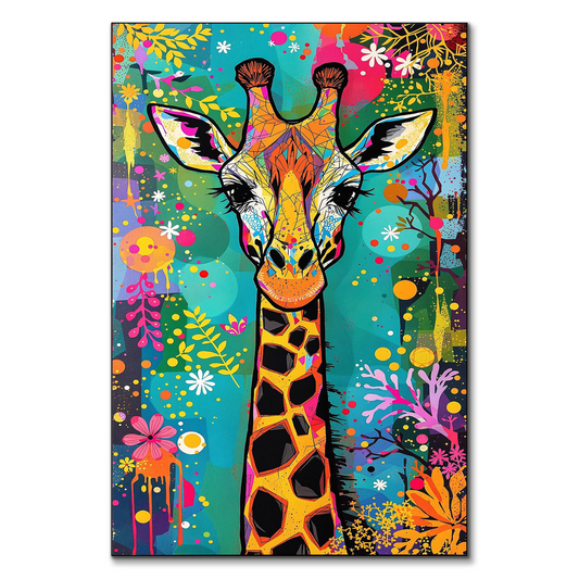 Giraffe Whimsical Street Art